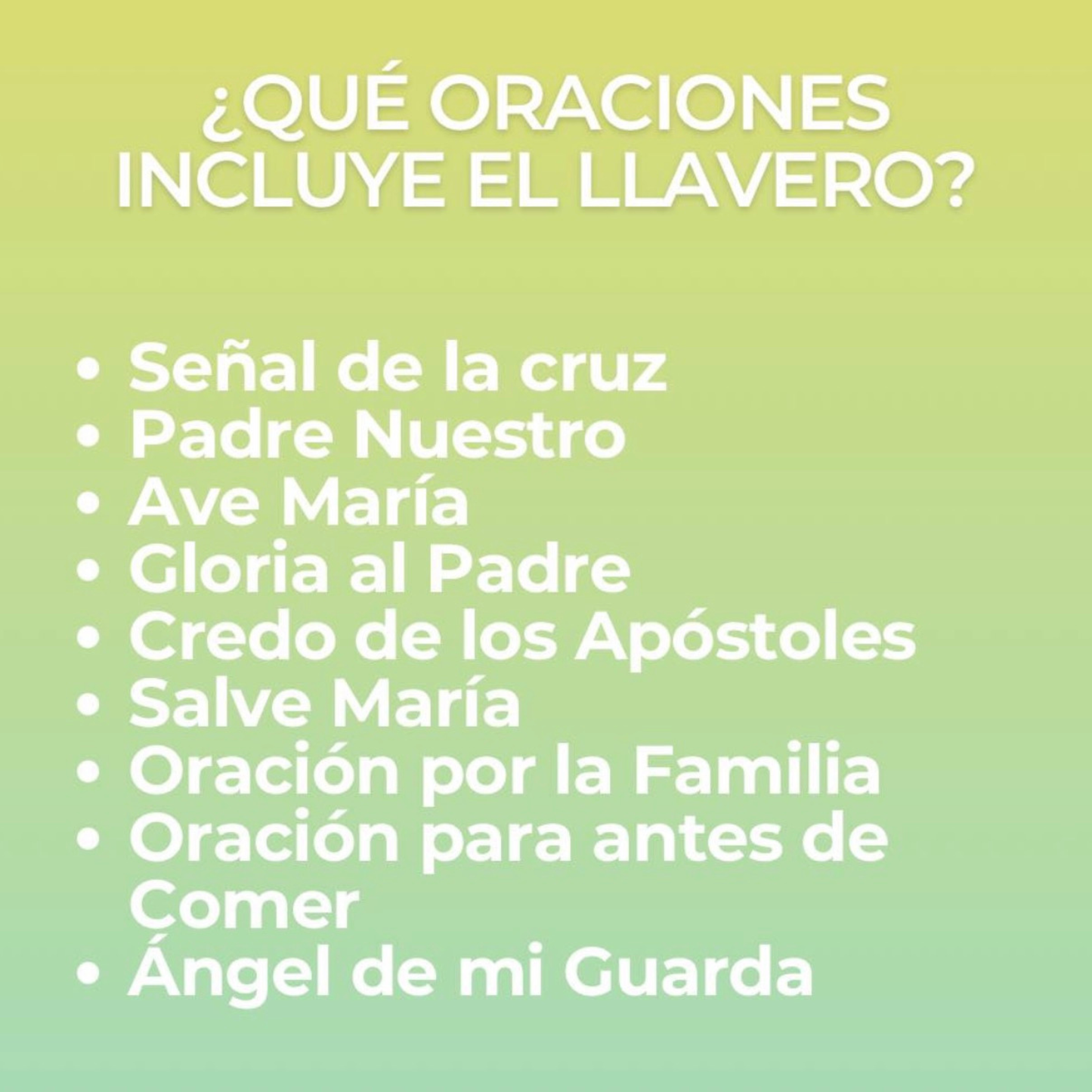 Llavero de Oración