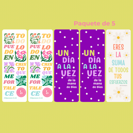 Motivacional Bookmark Set