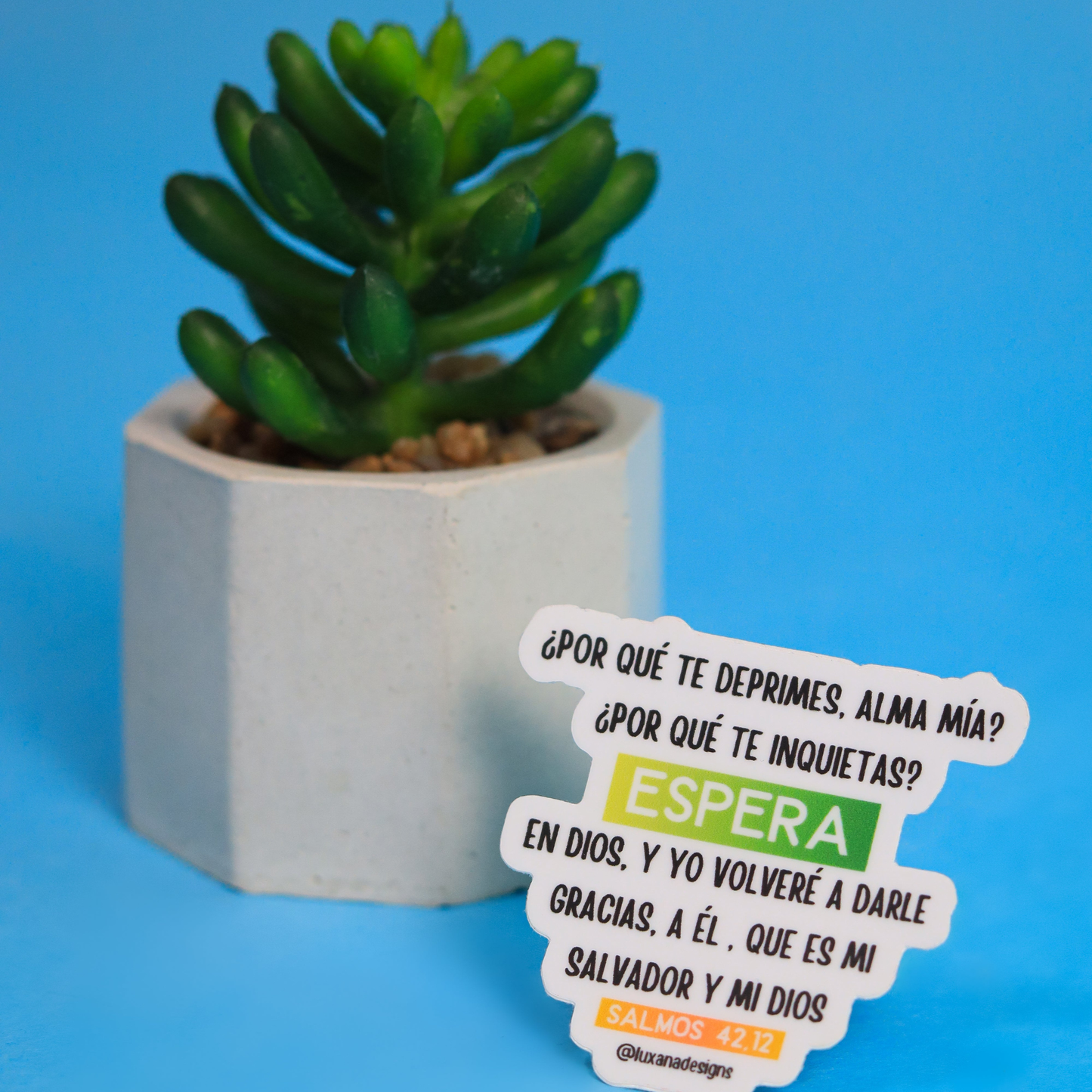Salmos 42:12 Mini Sticker