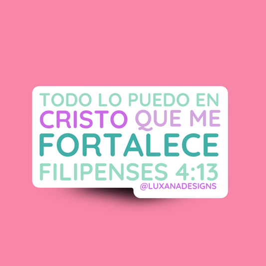 Sticker Filipenses 4:13